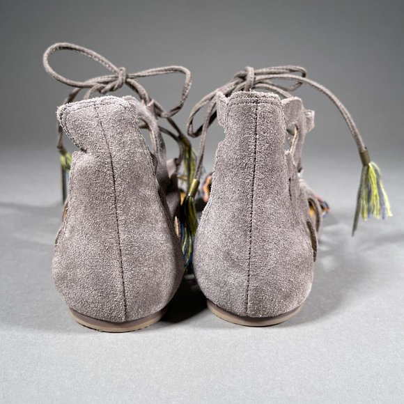 Dolce Vita Embroidered Sandals With Tassels Size 7 - Picture 6 of 11